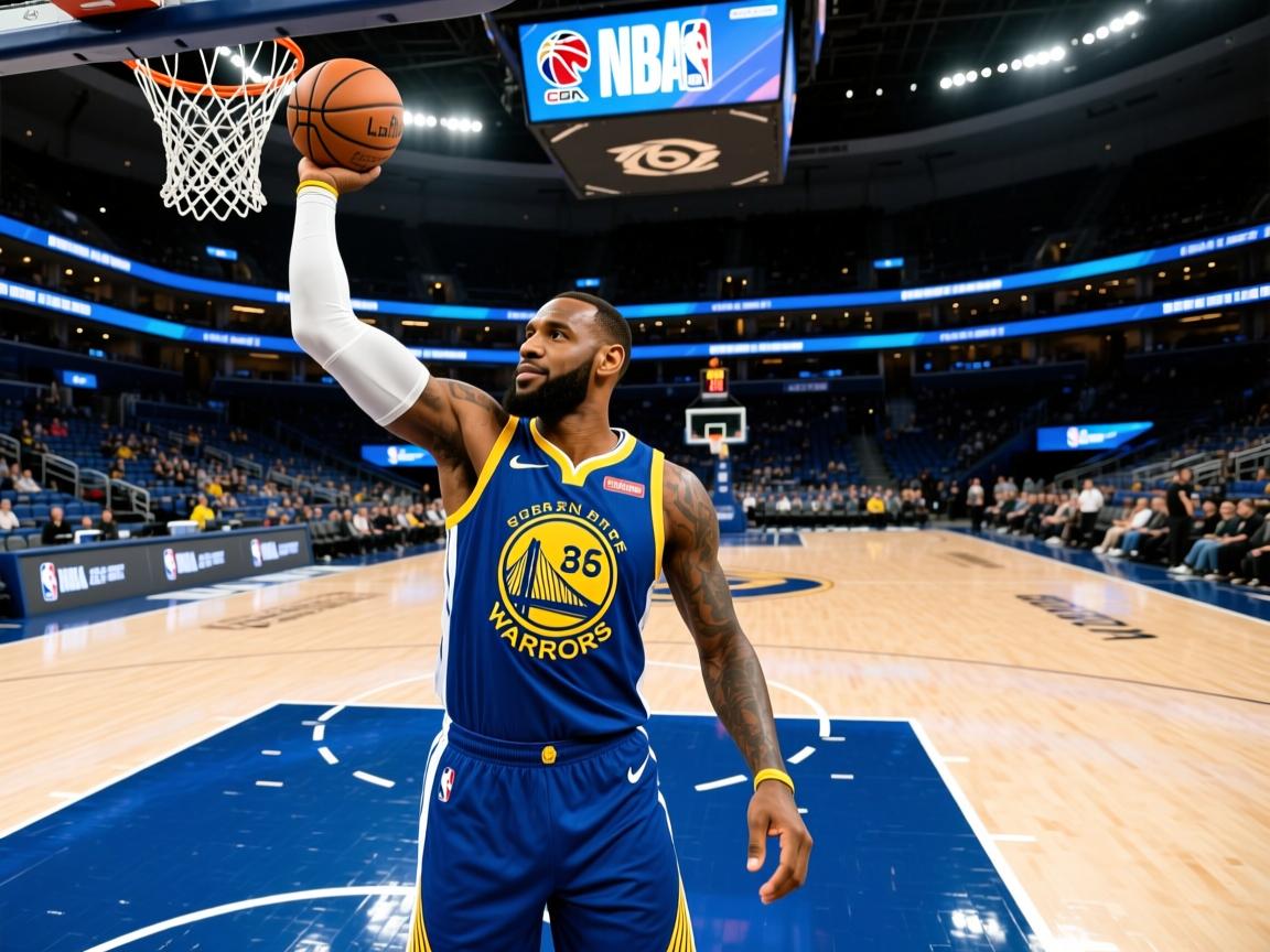 湖人大胜勇士,詹姆斯再现神奇表现 第2张